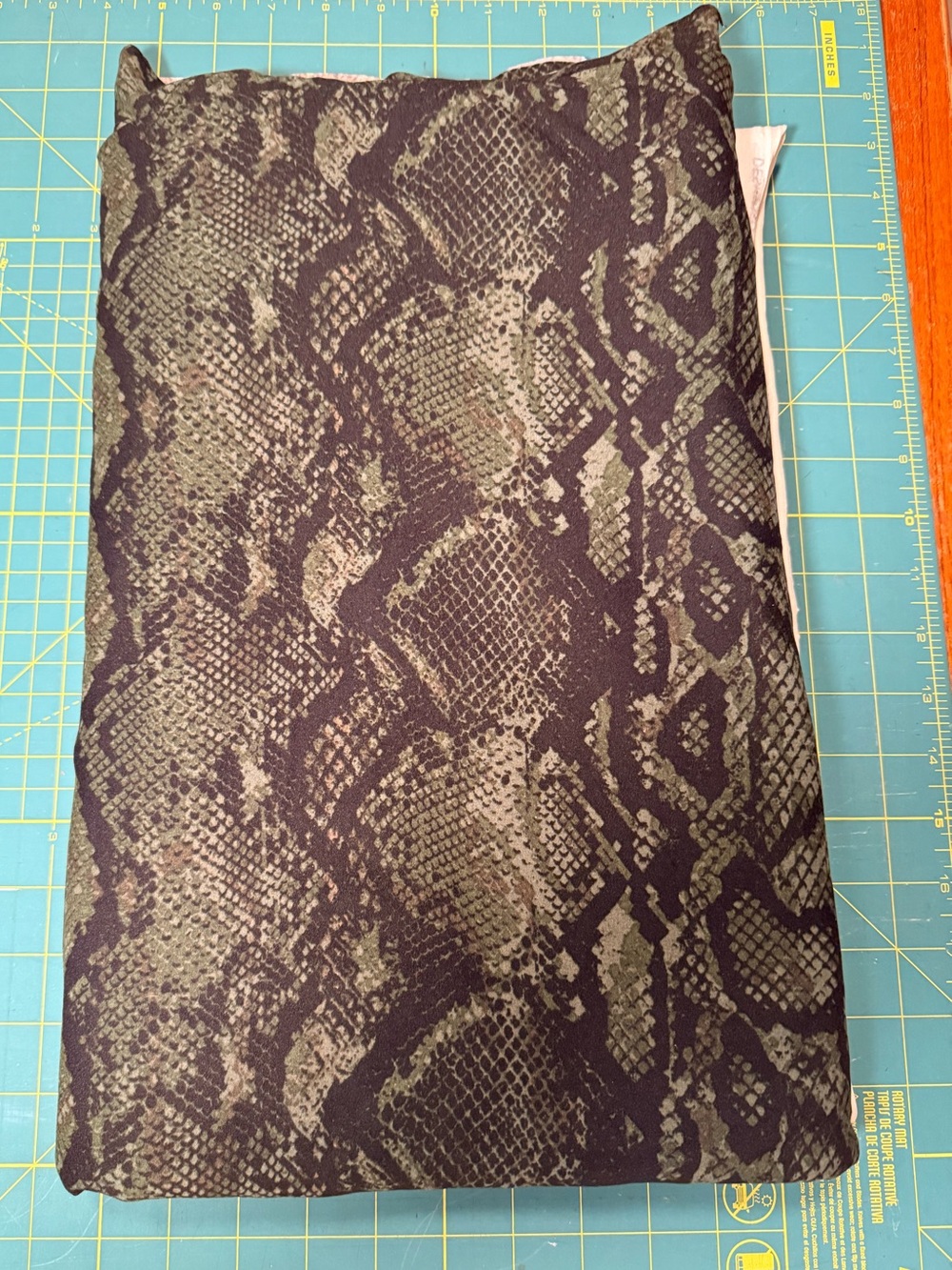 Stretch Fabric - Python green/black print